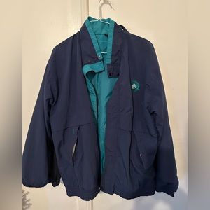 ROLLING ROCK beer golf jacket